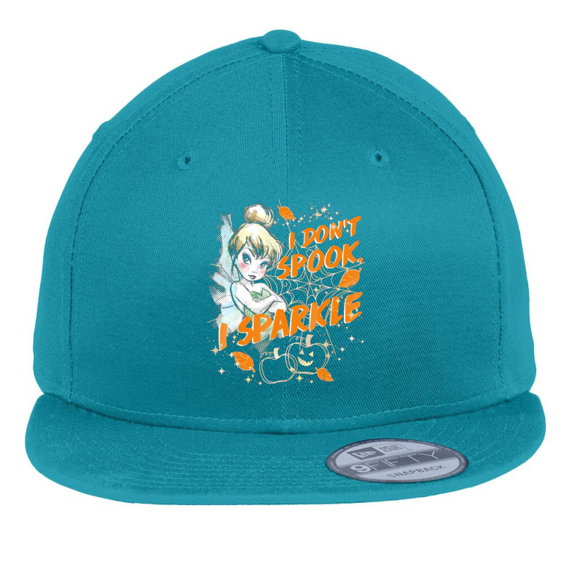 Peter Pan Tinkerbell Halloween Sparkle Flat Bill Snapback Cap by cm-arts | Artistshot