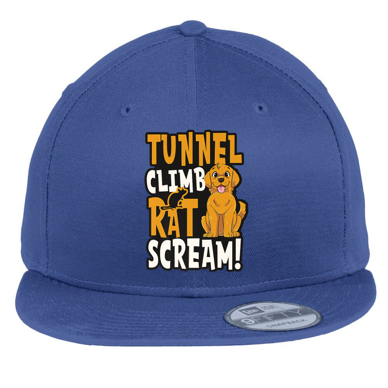 Tunnel Climb Rat Scream Design Barn Hunt Premium T Shirt Flat Bill Snapback Cap by cm-arts | Artistshot