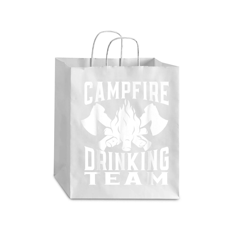 Campfire Drinking Team Bushcraft Hiking T Shirt Debie Paper Bag - 10 X 5 X 13 | Artistshot