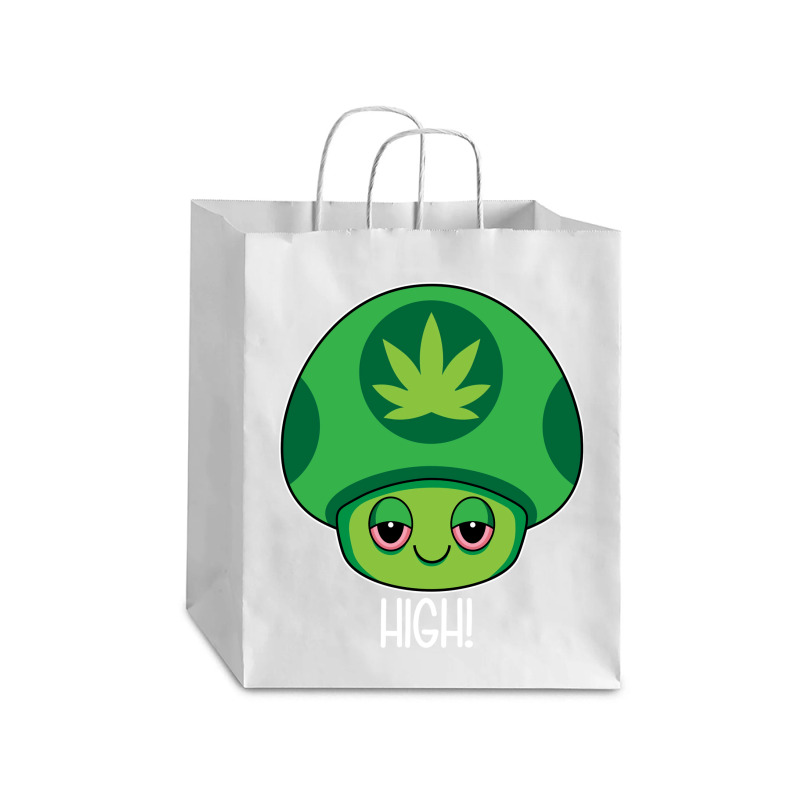 Weed Mushroom Vintage Travel Debie Paper Bag - 10 X 5 X 13 | Artistshot