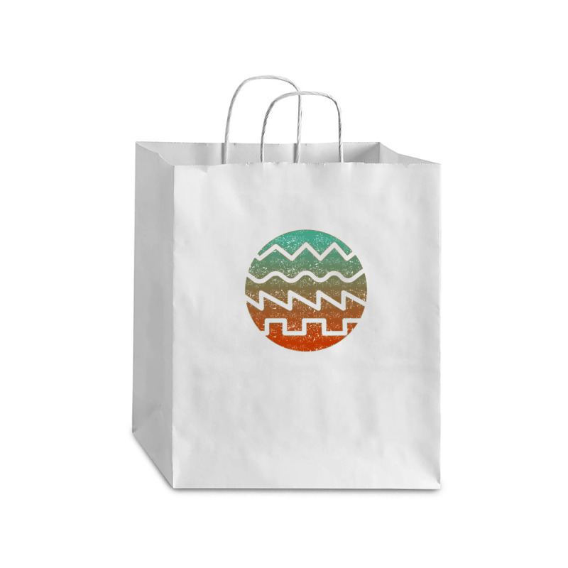 Synthesizer Fan Waveform Debie Paper Bag - 10 X 5 X 13 | Artistshot