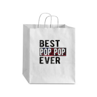 Best Pop Pop Grandpa Fathers Day Pop Pop Granddad 2 Debie Paper Bag - 10 X 5 X 13 | Artistshot