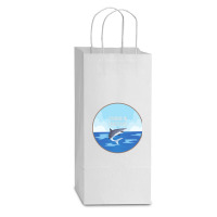 Limited Edition Fishing In Louisiana Double Wine Paper Bag - 6 1/2 X 3 1/2 X 12 3/8 | Artistshot