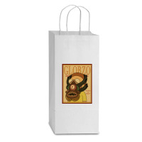 Glorzo Magazine   Retro Double Wine Paper Bag - 6 1/2 X 3 1/2 X 12 3/8 | Artistshot