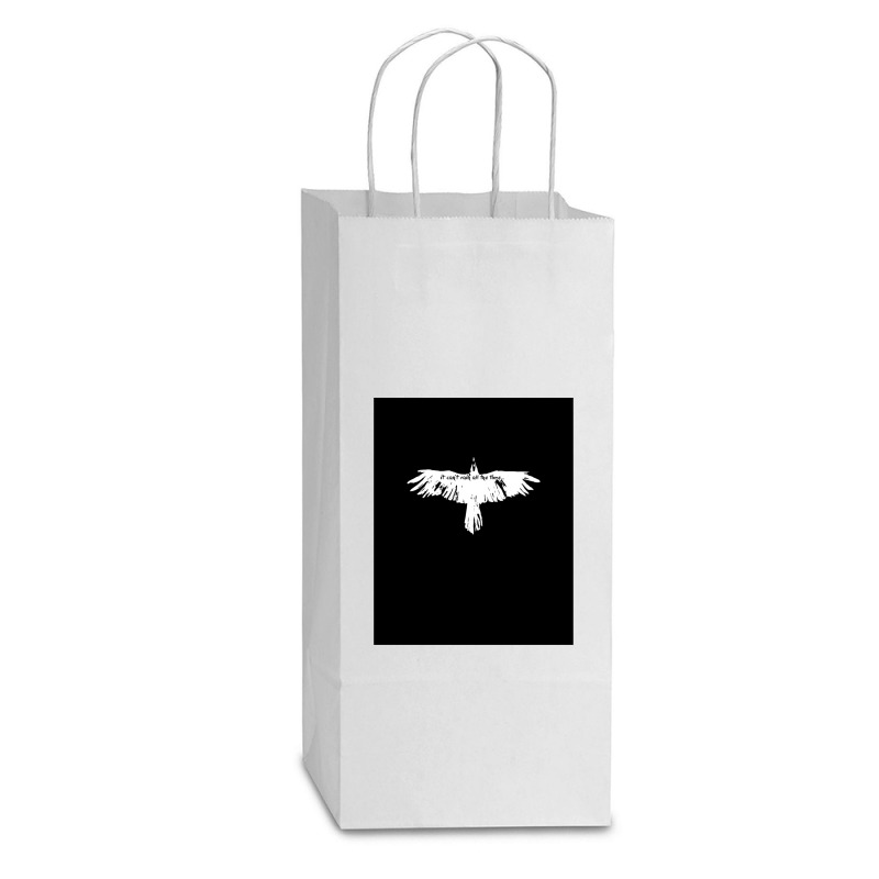 The Crow It Cant't Rain All The Time Double Wine Paper Bag - 6 1/2 X 3 1/2 X 12 3/8 | Artistshot