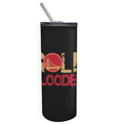 Gold Blooded Skinny Tumbler Designed By Bariteau Hannah