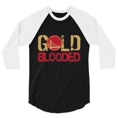 Gold Blooded 3/4 Sleeve Shirt Designed By Bariteau Hannah