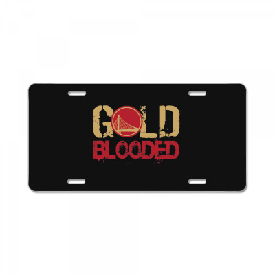 Gold Blooded License Plate Designed By Bariteau Hannah