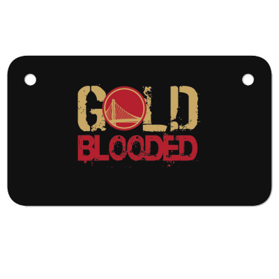 Gold Blooded Motorcycle License Plate Designed By Bariteau Hannah
