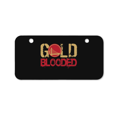 Gold Blooded Bicycle License Plate Designed By Bariteau Hannah