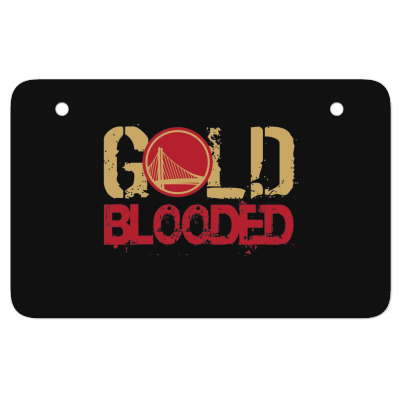 Gold Blooded Atv License Plate Designed By Bariteau Hannah