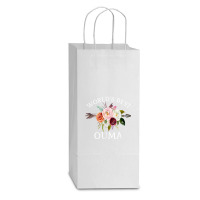 World's Best Ouma Rustic Arrow Flower Bouquet Grandma Double Wine Paper Bag - 6 1/2 X 3 1/2 X 12 3/8 | Artistshot