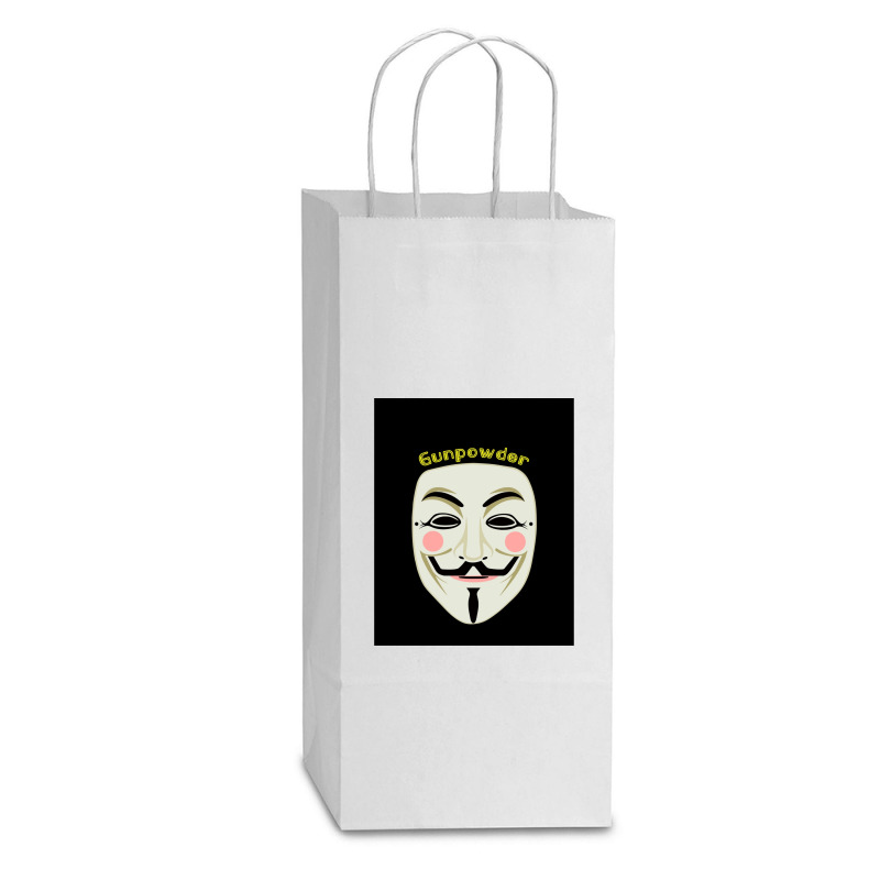 Gunpowder. Guy Fawkes Real Mask. Every Legend Starts Small. My Friend  Double Wine Paper Bag - 6 1/2 X 3 1/2 X 12 3/8 | Artistshot