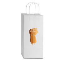 Drippin Melanin Women Men Africa Black History Month T Shirt Double Wine Paper Bag - 6 1/2 X 3 1/2 X 12 3/8 | Artistshot