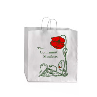 The Communist Manifesto Karl Marx And Friedrich Engels Jumbo Paper Bag - 18 X 7 X 18 3/4 | Artistshot