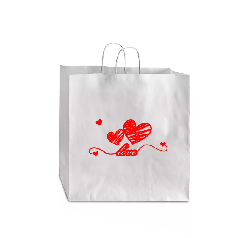 Limited Edition Two Heart Jumbo Paper Bag - 18 X 7 X 18 3/4 | Artistshot