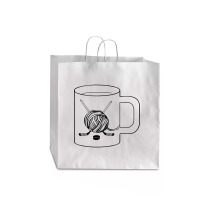 Trending Hockey-coffee-crochet Oh My Jumbo Paper Bag - 18 X 7 X 18 3/4 | Artistshot