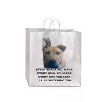 Barley I'll Be Watching You T Shirt Jumbo Paper Bag - 18 X 7 X 18 3/4 | Artistshot