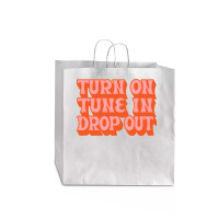 Timothy Leary Turn On Tune In Drop Out Jumbo Paper Bag - 18 X 7 X 18 3/4 | Artistshot