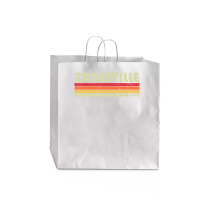 Zanesville Oh Ohio City Home Roots Retro 70s 80s Jumbo Paper Bag - 18 X 7 X 18 3/4 | Artistshot