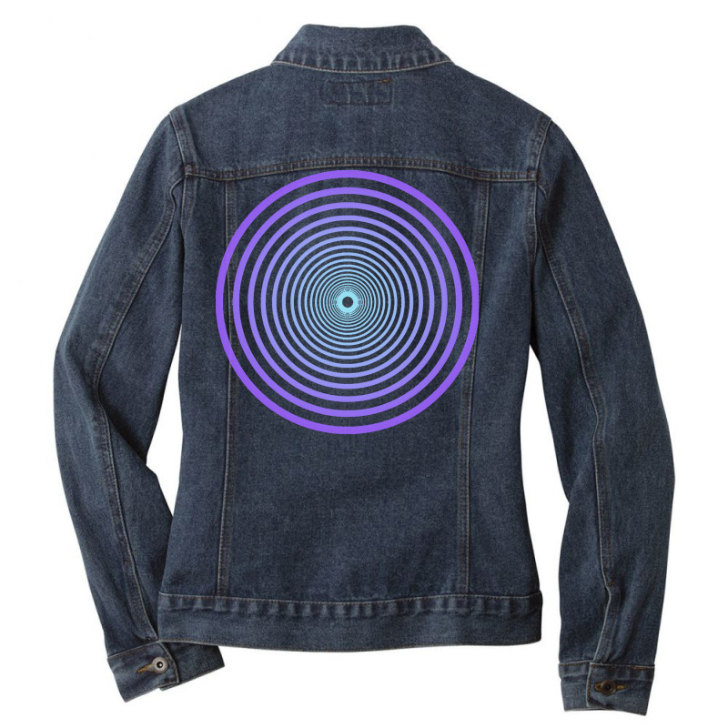 Hypnotic T  Shirt Hypnotize Royal Purple T  Shirt Ladies Denim Jacket by toyair | Artistshot