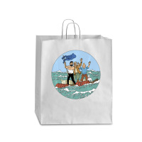 Tin-tin Sea Adventure With Captain Haddock Queen Paper Bag - 16 X 6 X 19 1/4 | Artistshot