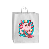 Axolotl Axolotl Fish Axolotl Pun Axolotl Lover Funny Axolotl Cute Axol Queen Paper Bag - 16 X 6 X 19 1/4 | Artistshot