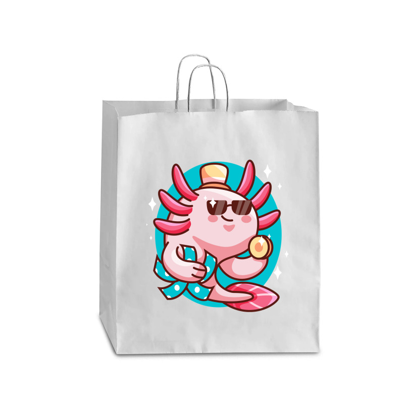 Axolotl Axolotl Fish Axolotl Pun Axolotl Lover Funny Axolotl Cute Axol Queen Paper Bag - 16 X 6 X 19 1/4 | Artistshot