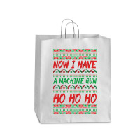 Now I Have A Machine Gun Ho Ho Ho-yzg4c Queen Paper Bag - 16 X 6 X 19 1/4 | Artistshot