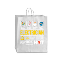 Electrician Multitasking Sarcasm Job Pride Proud Electrician Queen Paper Bag - 16 X 6 X 19 1/4 | Artistshot