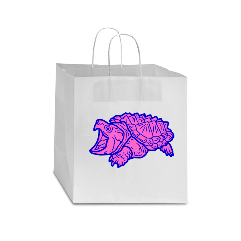 Alligator Snapping Turtle - Reptile - Wildlife - Animals Star Paper Bag - 13 X 7 X 13 | Artistshot