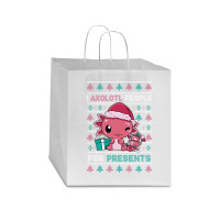 Cute Christmas Axolotl I Axolotl People For Presents Star Paper Bag - 13 X 7 X 13 | Artistshot