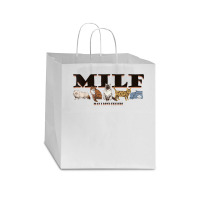 Milf Man I Love Felines Vintage Persian Cat Star Paper Bag - 13 X 7 X 13 | Artistshot