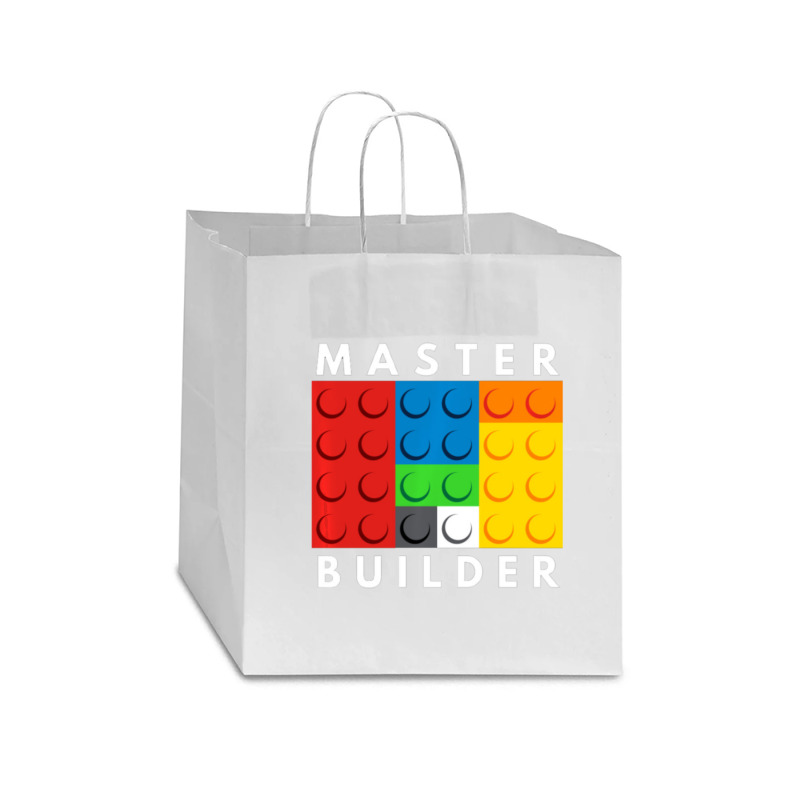 Master Builder Building Blocks Brick Builders Toys Gift Star Paper Bag - 13 X 7 X 13 | Artistshot