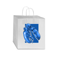 Funny Jumpscare Lobster Meme Blue Crustacean Pullover Hoodie Star Paper Bag - 13 X 7 X 13 | Artistshot