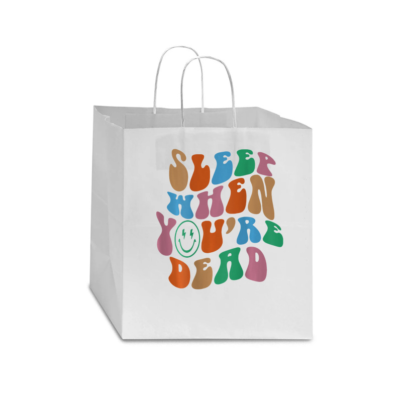 Sleep When You're Dead Aesthetic Trendy Costume 2022 Star Paper Bag - 13 X 7 X 13 | Artistshot