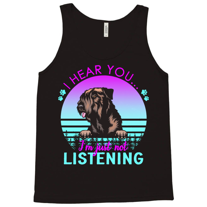 Czech Terrier T  Shirt I Hear You I'm Just Not Listening Czech Terrier Tank Top | Artistshot