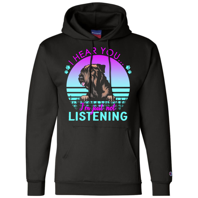 Czech Terrier T  Shirt I Hear You I'm Just Not Listening Czech Terrier Champion Hoodie | Artistshot