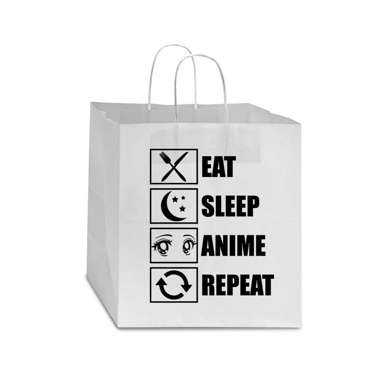 Eat, Sleep, Anime, Repeat!!!!!! Star Paper Bag - 13 X 7 X 13 | Artistshot