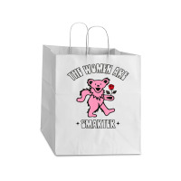 The Women Are Dancing Bear Smarter Take Out Paper Bag - 14 X 10 X 15 1/2 | Artistshot