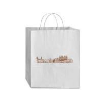 Riga Hand Drawn Skyline Traveler Paper Bag -13 X 6 X 15 3/4 | Artistshot