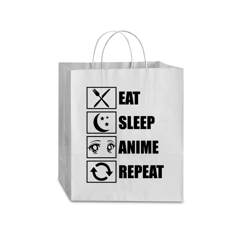 Eat, Sleep, Anime, Repeat!!!!!! Traveler Paper Bag -13 X 6 X 15 3/4 | Artistshot