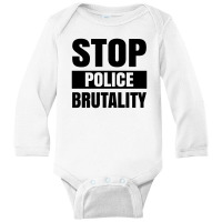 Stop Police Brutality Long Sleeve Baby Bodysuit | Artistshot