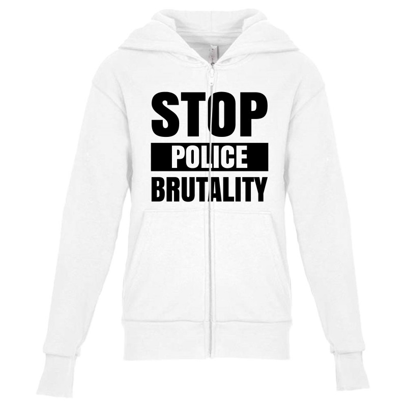 Stop Police Brutality Youth Zipper Hoodie | Artistshot