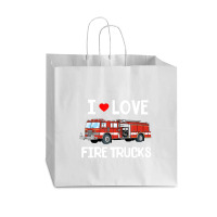 I Love Fire Trucks Toddler Kids Vogue Paper Bag - 16 X 6 X 12 | Artistshot