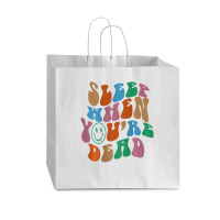 Sleep When You're Dead Aesthetic Trendy Costume 2022 Vogue Paper Bag - 16 X 6 X 12 | Artistshot