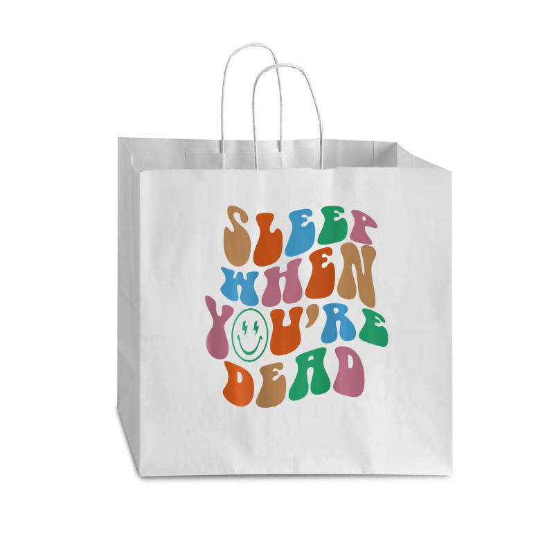 Sleep When You're Dead Aesthetic Trendy Costume 2022 Vogue Paper Bag - 16 X 6 X 12 | Artistshot