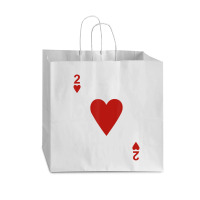 Two Of Hearts Blackjack Cards Poker 21 2 Vogue Paper Bag - 16 X 6 X 12 | Artistshot