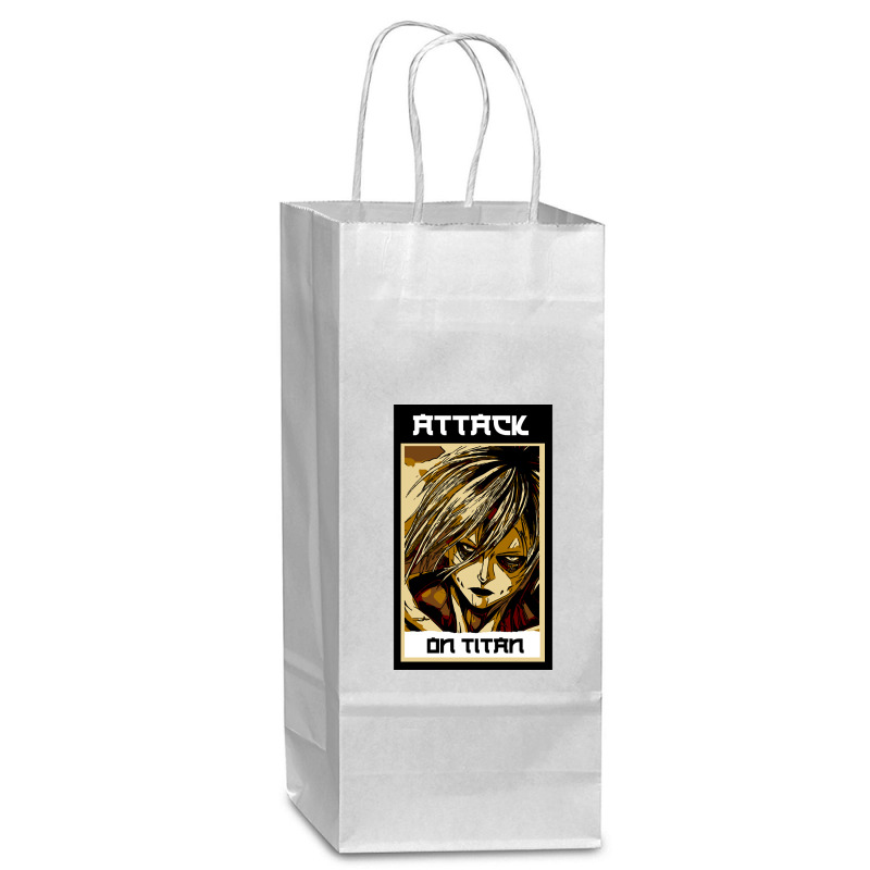 Female Titan-czuun Wine Paper Bag - 5 1/2 X 3 1/4 X 13 | Artistshot