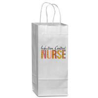 Leopard Infection Control Nurse Print For Nursing Student T Shirt Wine Paper Bag - 5 1/2 X 3 1/4 X 13 | Artistshot